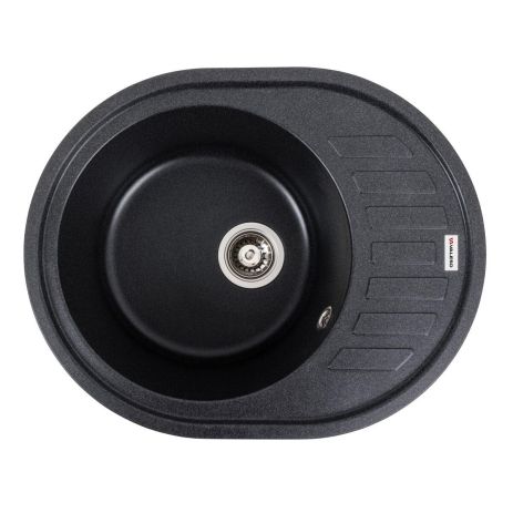 Кухонная гранитная мойка VALESO SOUL 6250 матовая Карбон