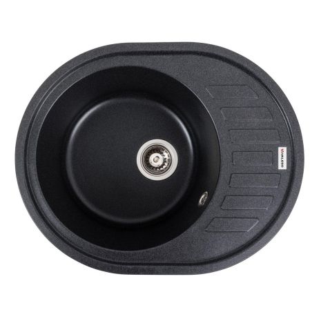 Кухонная гранитная мойка VALESO SOUL 6250 матовая Карбон