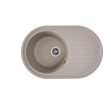 Кухонная гранитная мойка VALESO LIRA 7750 матовая Сафари