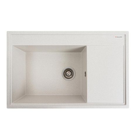 Кухонная гранитная мойка VALESO AZURIT 7950 матовая Белая
