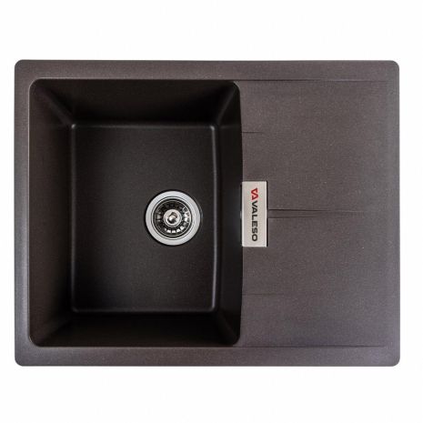 Кухонная гранитная мойка VALESO 6250 ZIRKONE, матовая Темная скала Кухонная гранитная мойка VALESO 6250 ZIRKONE, матовая Темная скала