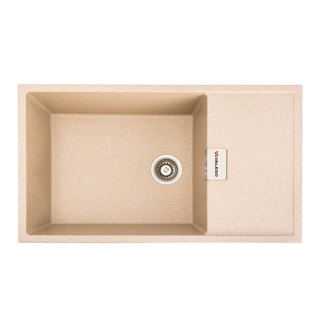 Гранітна мийка для кухні VALESO DIAMOND 8650 матова, колір Сафарі Гранітна мийка для кухні VALESO DIAMOND 8650 матова, колір Сафарі