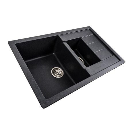 Кухонная гранитная мойка VALESO TOSKANA 7850W с матовым покрытием Карбон