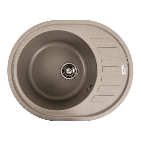 Кухонная гранитная мойка VALESO SOUL 6250 Titan матовая