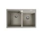 Кухонная гранитная мойка VALESO 7850 HARMONY матовая серая