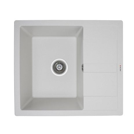 Кухонная гранитная мойка VALESO ARIA 5851 матовая Белоснежная