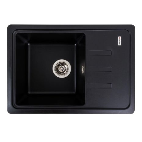 Черная матовая гранитная мойка VALESO LIANA 6243 для кухни