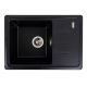 Черная матовая гранитная мойка VALESO LIANA 6243 для кухни