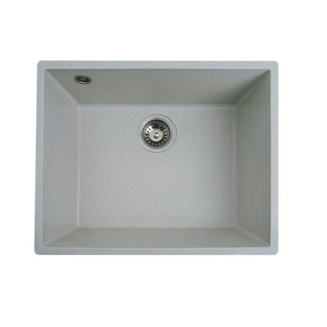 Гранитная мойка для кухни VALESO OASIS 5444 матовая, белая в точку