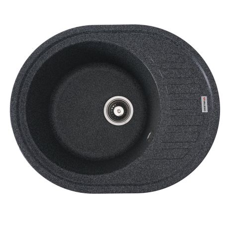 Кухонная гранитная мойка VALESO SOUL 6250 матовая Графит