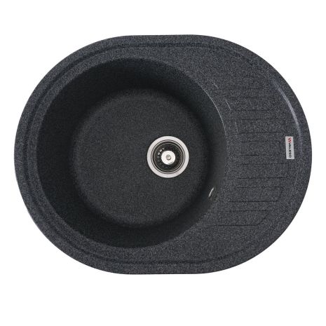 Кухонная гранитная мойка VALESO SOUL 6250 матовая Графит