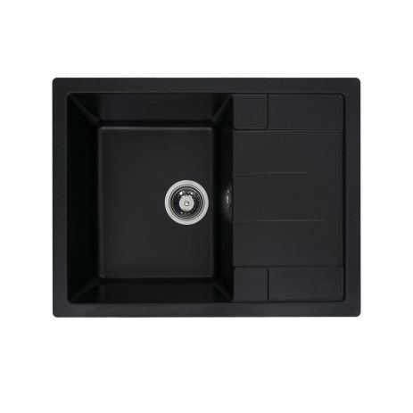 Гранитная кухонная мойка VALESO INTENSO 6550 матовая Черная