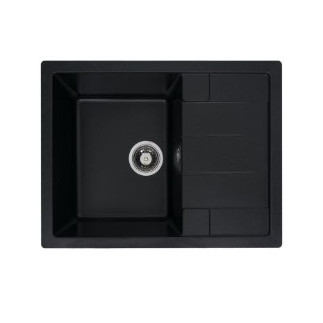 Гранитная кухонная мойка VALESO INTENSO 6550 матовая Черная