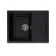 Гранитная кухонная мойка VALESO INTENSO 6550 матовая Черная