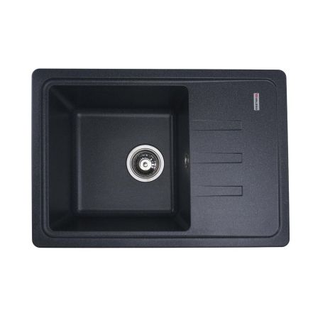 Кухонная гранитная мойка VALESO LIANA 6243, матовая Антрацит