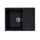 Гранитная кухонная мойка VALESO INTENSO 6550, Черный металлик матовая