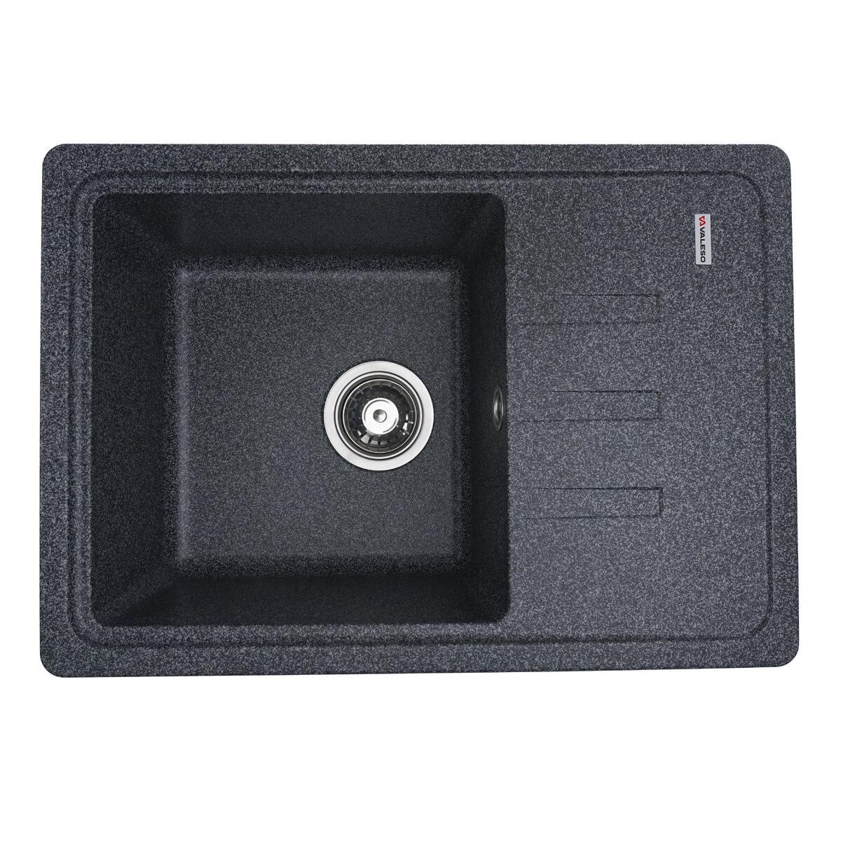 Гранитная кухонная мойка VALESO LIANA 6243 матовая Графит Гранитная кухонная мойка VALESO LIANA 6243 матовая Графит