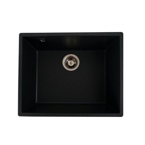Гранитная матовая мойка для кухни VALESO OASIS 5444, антрацит