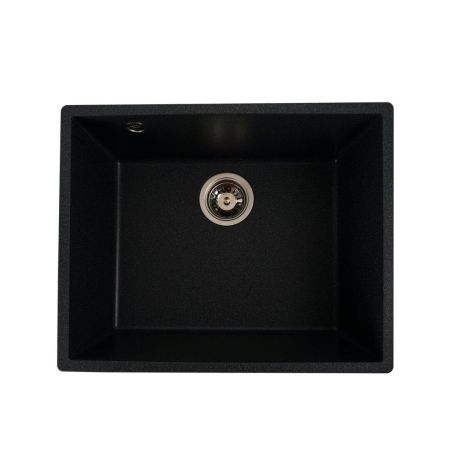 Гранитная матовая мойка для кухни VALESO OASIS 5444, антрацит