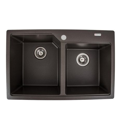 Темная гранитная мойка для кухни VALESO HARMONY 7850 матовая Темная гранитная мойка для кухни VALESO HARMONY 7850 матовая