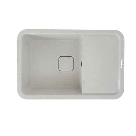 Гранитная кухонная мойка VALESO CUBE 7850 матовая Белая в точку