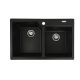 Кухонная гранитная мойка VALESO HARMONY 7850 матовая Черная