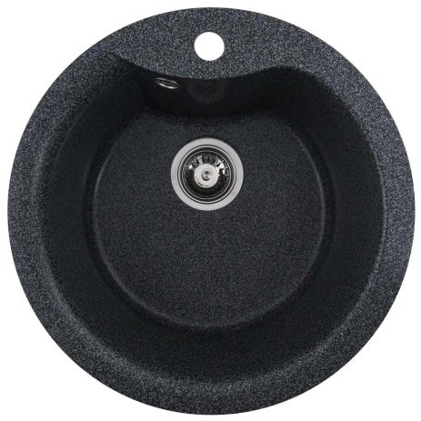 Гранитная кухонная мойка VALESO TURAS 480 матовая Графит