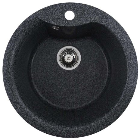 Гранитная кухонная мойка VALESO TURAS 480 матовая Графит