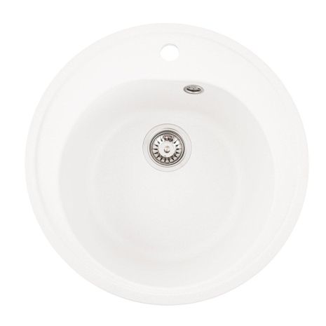 Кухонна мийка VALESO LUNA 510, матова, білосніжна