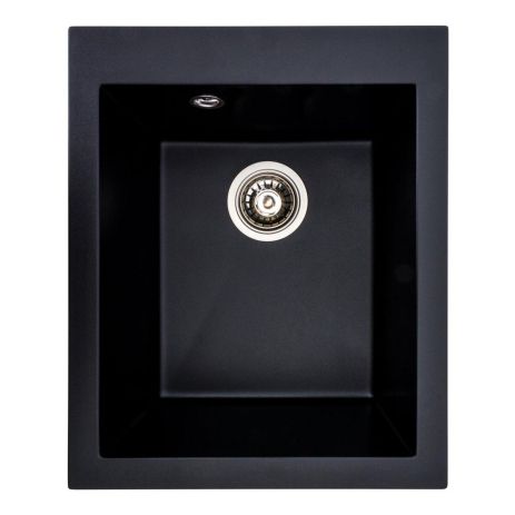 Гранитная кухонная мойка VALESO SOKIL 4150 матовая Черная