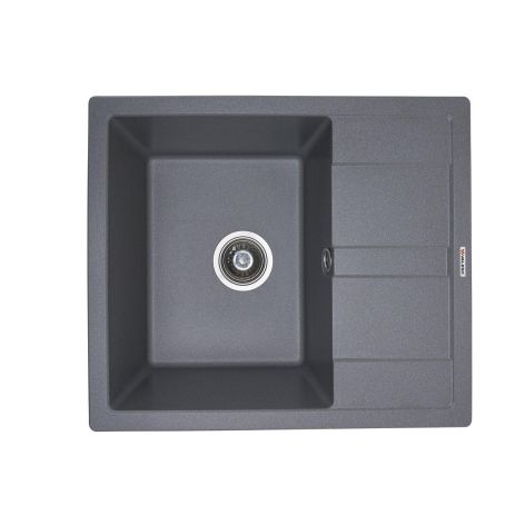 Гранітна кухонна мийка VALESO ARIA 5851 матова Сірий мусон