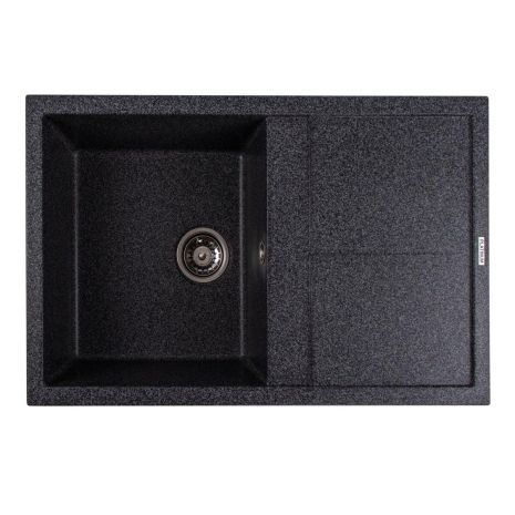 Гранитная раковина для кухни VALESO SELENA 7950 матовая Графит