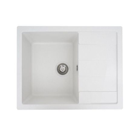 Кухонная гранитная мойка VALESO INTENSO 6550 матовая Белоснежная