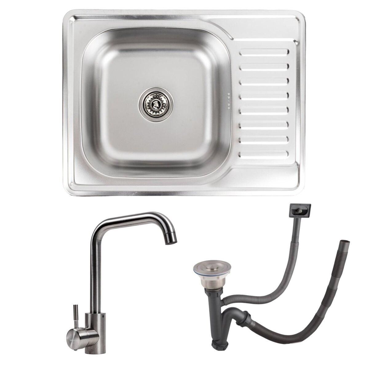 Мийка комплект ДЕКОР 6550, 0,8/180 TM Valeso + змішувач NS02A Valeso Мийка комплект ДЕКОР 6550, 0,8/180 TM Valeso + змішувач NS02A Valeso