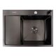 Кухонна мийка модель CM 65*50 R чорна PVD VALESO Handmade (круглий сифон 3,0/0,8) Кухонна мийка модель CM 65*50 R чорна PVD VALESO Handmade (круглий сифон 3,0/0,8)