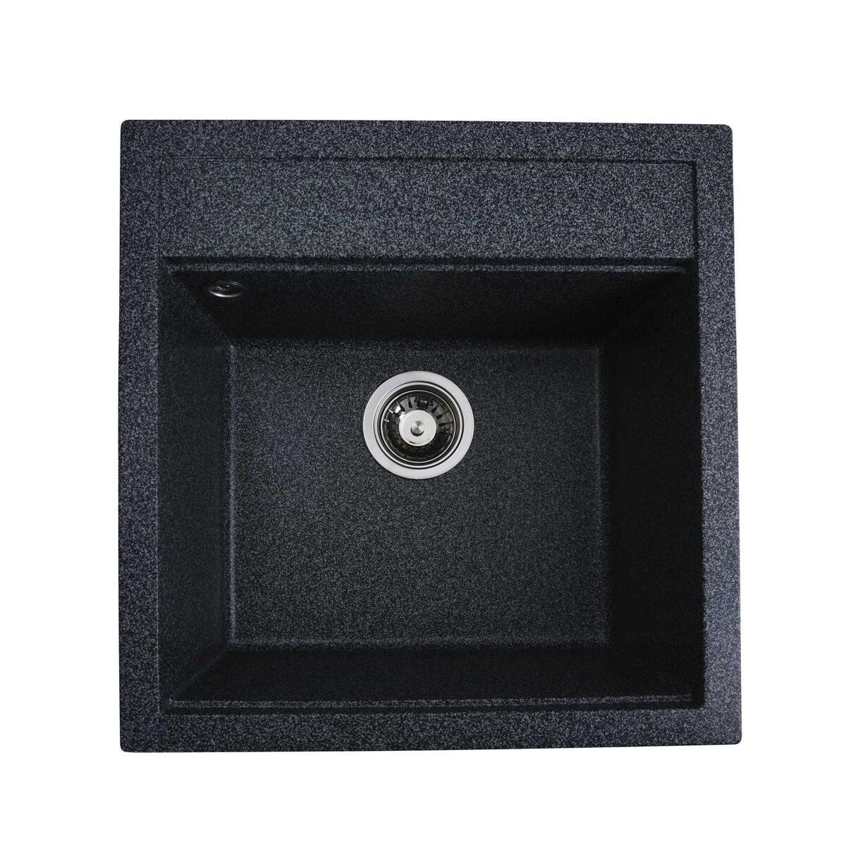 Кухонная гранитная мойка VALESO FIESTA 5149, матовый графит Кухонная гранитная мойка VALESO FIESTA 5149, матовый графит