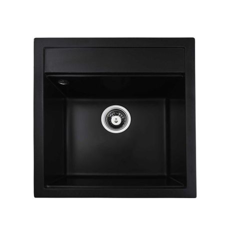 Кухонная гранитная мойка VALESO FIESTA 5149 матовая, черная