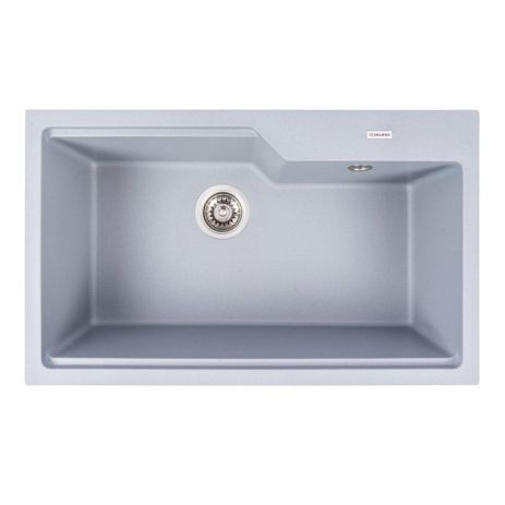 Мийка гранітна для кухні VALESO NIKA 7545 матова Сірий металік Мийка гранітна для кухні VALESO NIKA 7545 матова Сірий металік