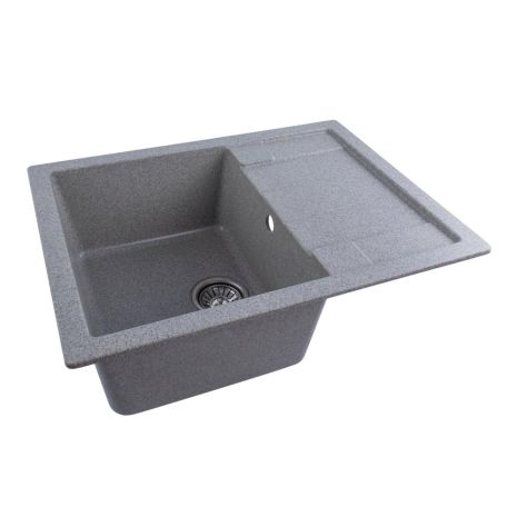 Кухонная мойка из гранита VALESO INTENSO 6550, матовая, серая Кухонная мойка из гранита VALESO INTENSO 6550, матовая, серая