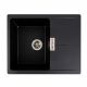 Кухонная гранитная мойка VALESO ZIRKONE 6250, матовая черная Кухонная гранитная мойка VALESO ZIRKONE 6250, матовая черная