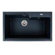 Гранитная кухонная мойка VALESO NIKA 7545 матовая, антрацит