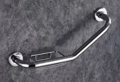 Поручень вигнутий з мильницею Valeso NES-T447