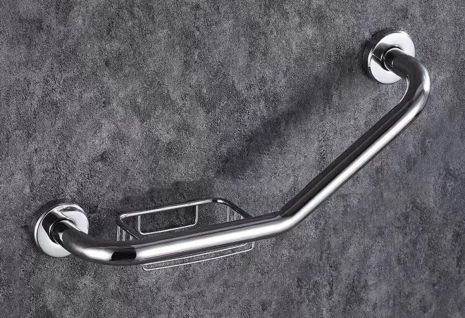 Поручень вигнутий з мильницею Valeso NES-T447