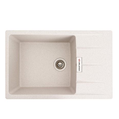 Гранитная кухонная мойка VALESO ROMA 7850 матовая Топаз