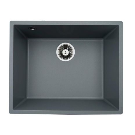 Кухонна гранітна мийка VALESO OASIS 5444: матова сірий металік
