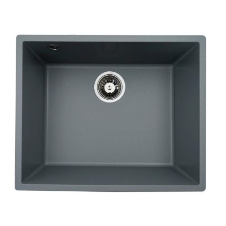 Кухонная гранитная мойка VALESO OASIS 5444 матовая Серый металлик Кухонная гранитная мойка VALESO OASIS 5444 матовая Серый металлик