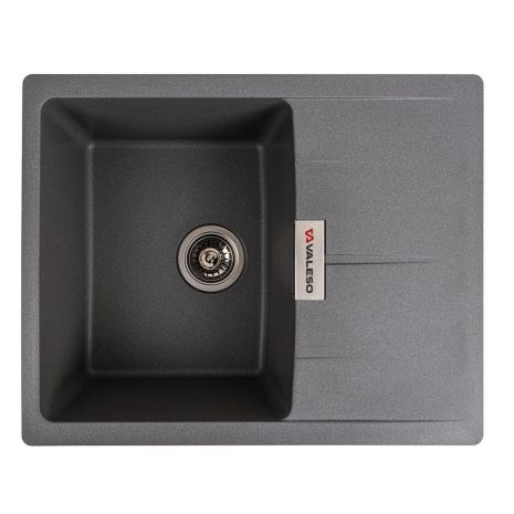 Кухонная гранитная мойка VALESO 6250 ZIRKONE матовая Серый муссон Кухонная гранитная мойка VALESO 6250 ZIRKONE матовая Серый муссон