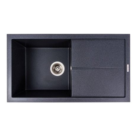 Кухонная гранитная мойка VALESO SOLID 7843, матовый карбон