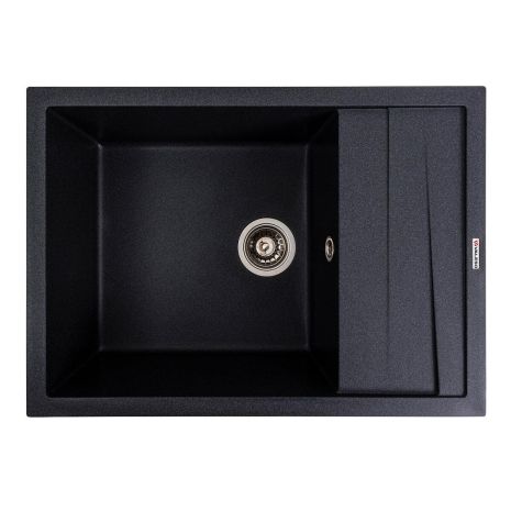 Матовая кухонная гранитная мойка VALESO CASCADA 7050 (Карбон)