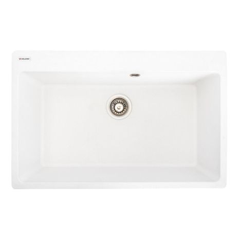 Кухонна мийка з граніту VALESO BOGEMA 7850 матова Білосніжна
